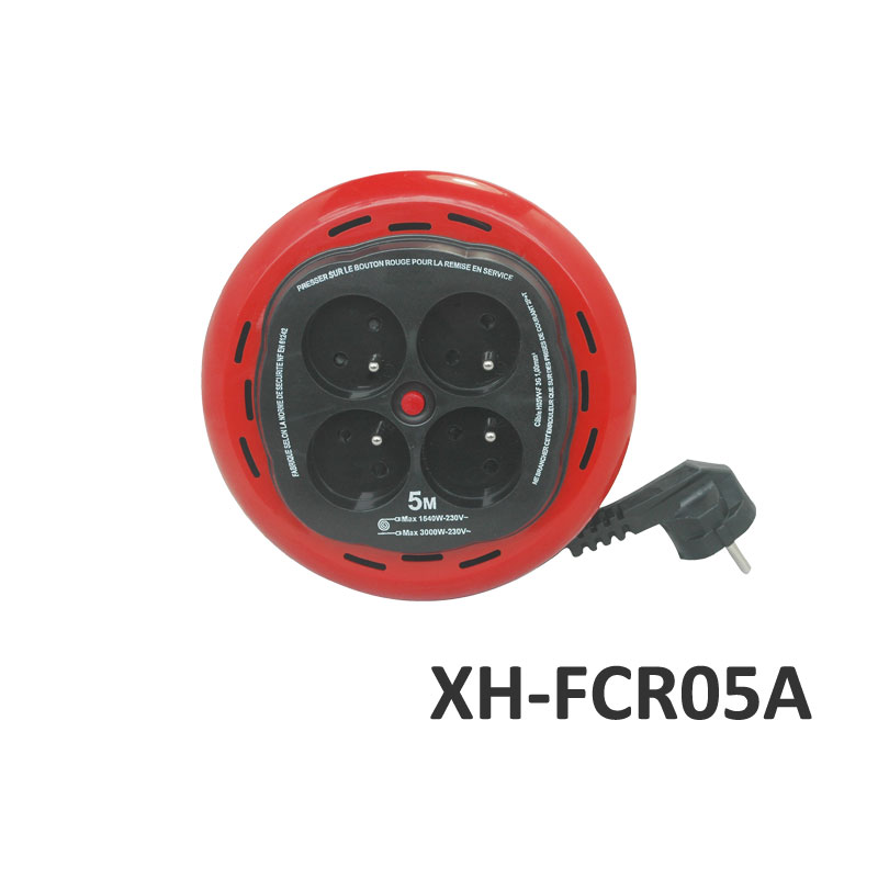 French type Extension Cable Reel 5m XH-FCR05A