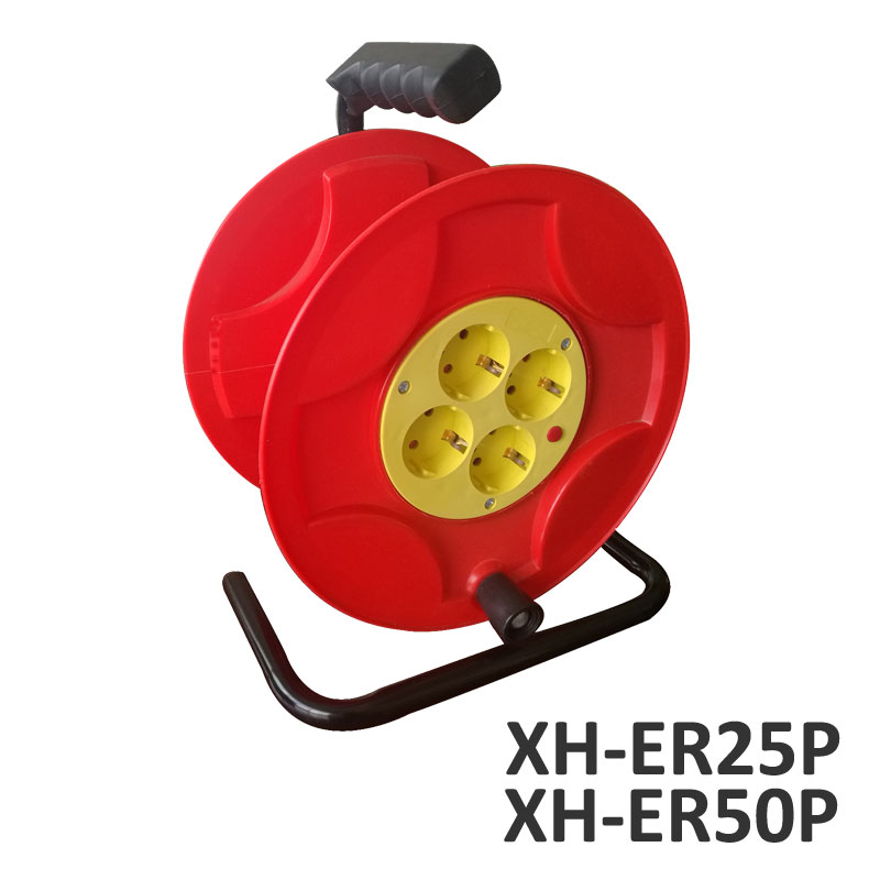 Plastic Extension Cable Reel European type IP20 XH-ER25P XH-ER50P