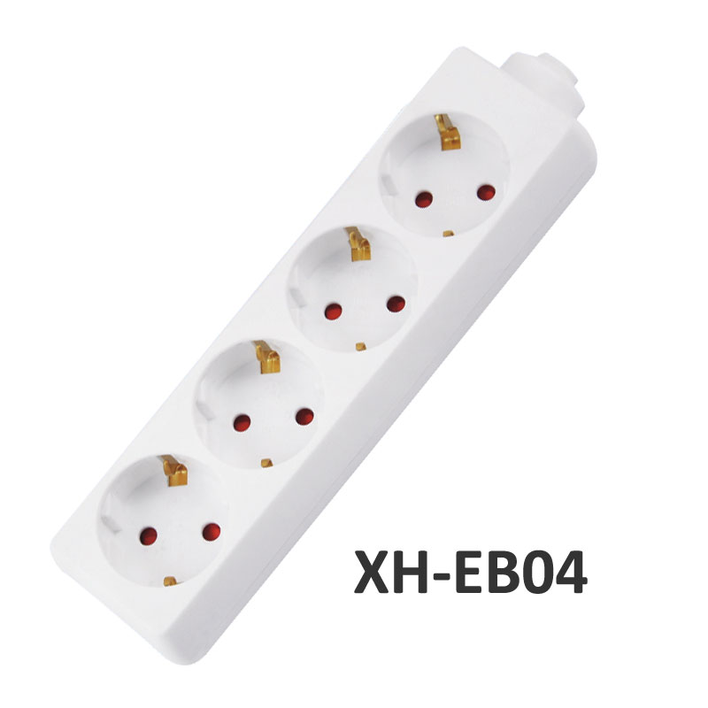 4 ways European type Extension Socket XH-EB04