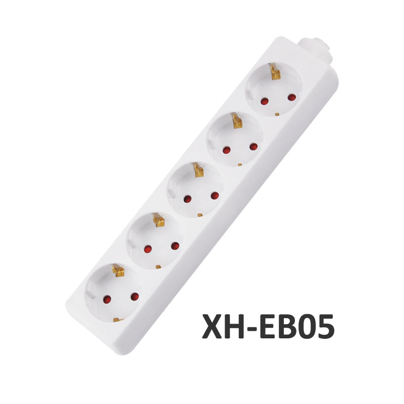 5 ways European type Extension Socket XH-EB05