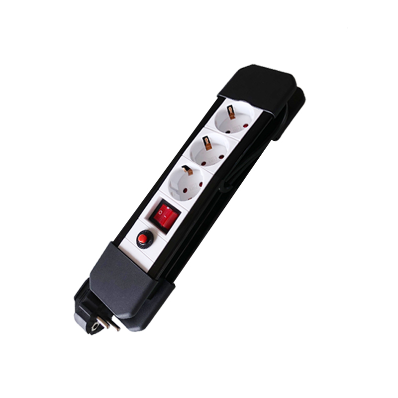 3 ways European type Power Strip with overload protection XH-EA03K