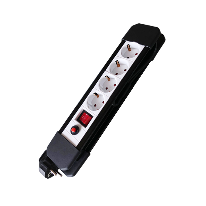 4 ways European type Power Strip with overload protection XH-EA04K