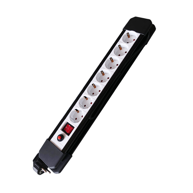 7 ways European type Power Strip with overload protection XH-EA07K