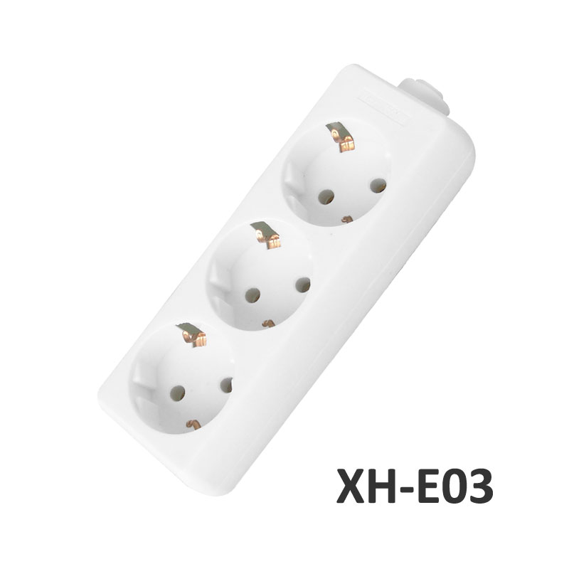 3 ways European type Extension Socket 10A XH-E03