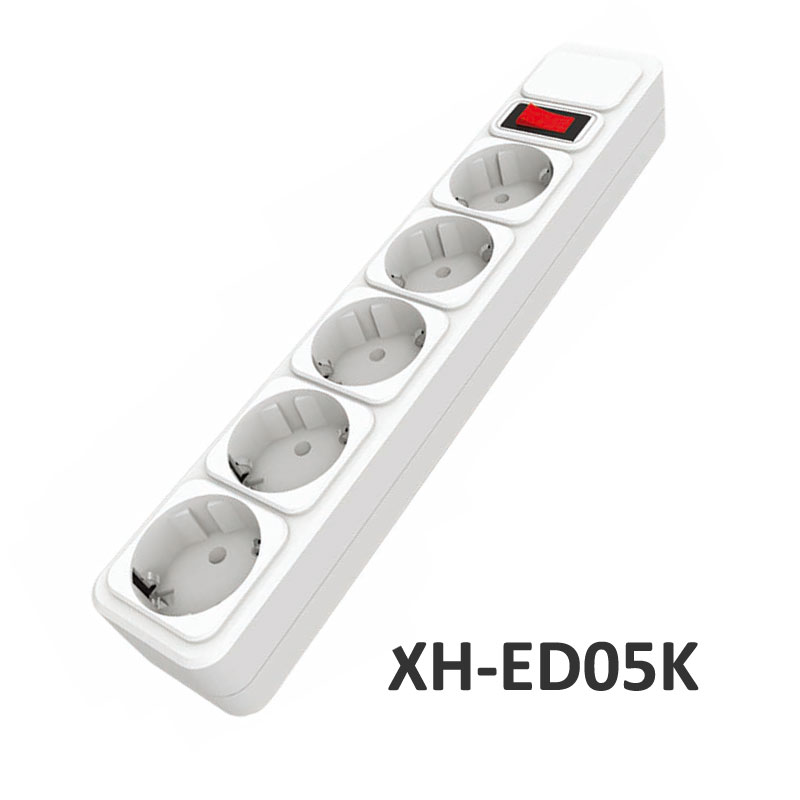 5 ways European type basic surge protector XH-ED05K