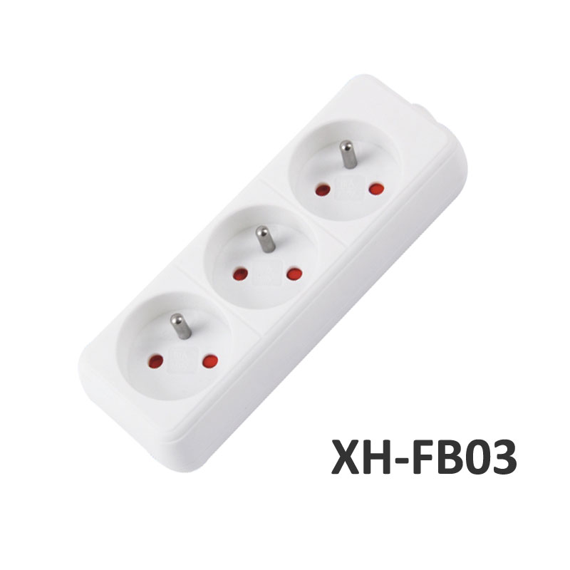 3 ways French type extension socket XH-FB03