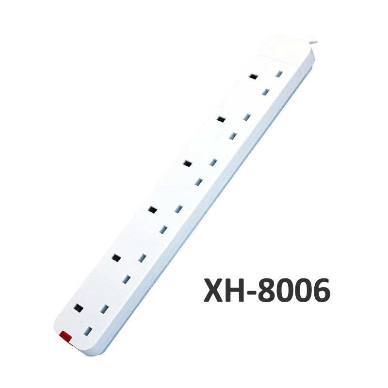 6 WAY British type Extension socket XH-8006