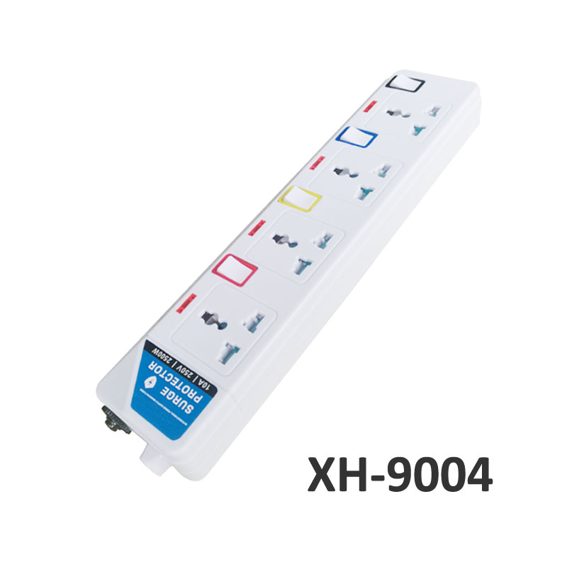 4 outlets Universal type surge protector extension socket XH-9004