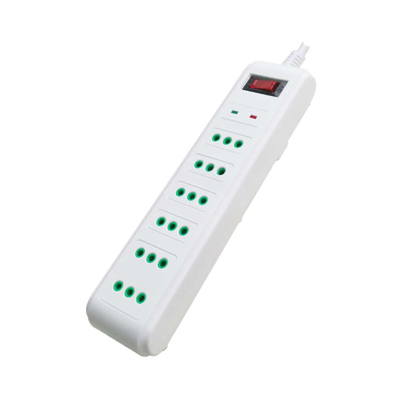 6 outlets 10A Italian surge protected Power Strip XH-CLD06K