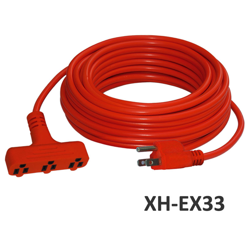 American type Extension Cord for outdoor use XH-EX33