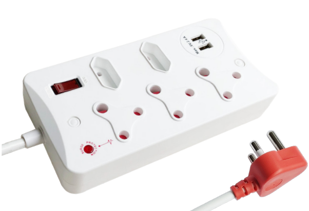 5-Oultet SA type Surge Protection Multiplugs with USB Ports