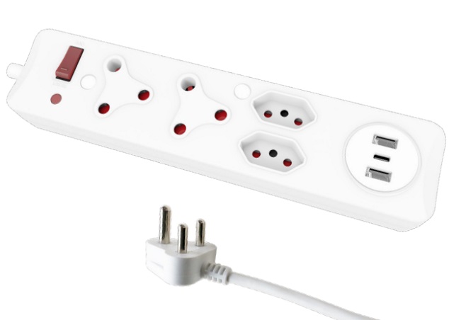 4-Oultet SA type Surge Protection Multiplugs with USB Ports