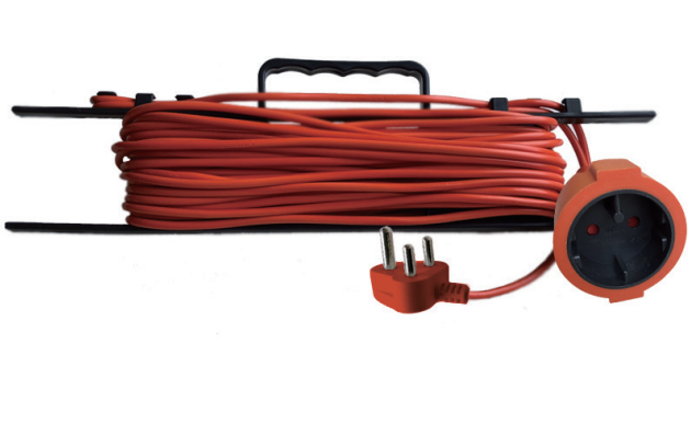 South African type Power Extension Cord LAWNMOVER Cable